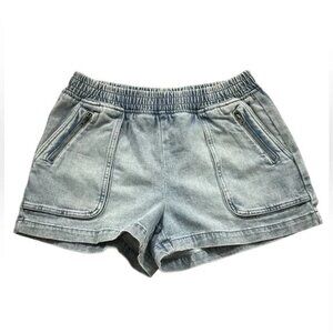 Aerie Denim Utility Shorts Size M